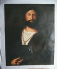 Knight of Malta - One of a Kind Painting Oil On Canvas in manner of Tiziano