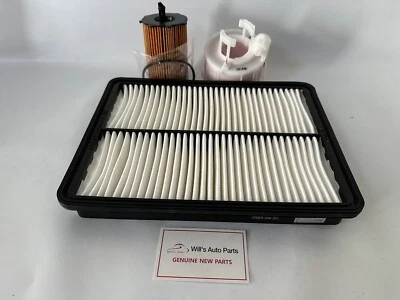 GENUINE HYUNDAI SANTA FE DM2 3.3L PETROL FILTER PACK (OIL+AIR+FUEL FILTER) - Image 1 of 4