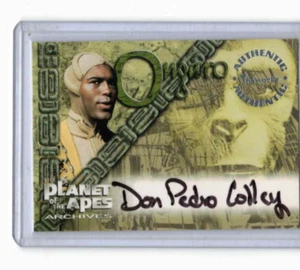 1999 PLANET OF THE APES A4 DON PEDRO COLLEY  AUTOGRAPH - Picture 1 of 1