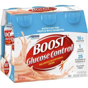 Boost Glucose Control Nutritional Drink,Creamy Strawberry, 8 oz, 6 CT- Pack of 1 - Picture 1 of 1