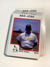 MIKE VERDI 1987 ProCards San Jose Bees PWE SHIP
