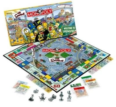 Monopoly Edición Los Simpson Bienvenido a Springfield 2001 Lanzamiento Sellado de Fábrica Foto 1 de 2