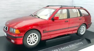 Model Car Group (MCG) 1/18 Scale MCG18155 - BMW 3-Series (E36) Touring -MET Red - Picture 1 of 5