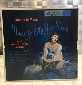 2 VINTAGE RCA VICTOR 7" EXTENDED PLAY EPB1001 ~ MUSIC TO HELP YOU SLEEP~ TESTED - Picture 1 of 6