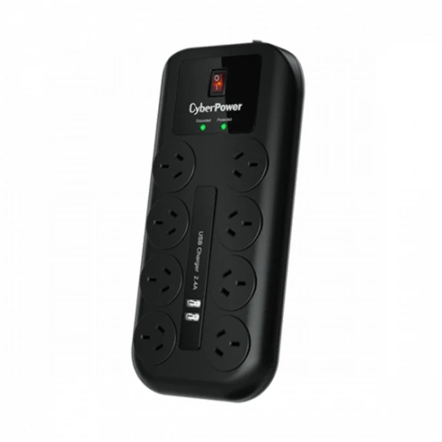 CyberPower 8 Port Surge Protector - CPSURGE08USBANZ
