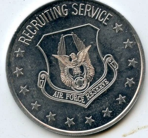 Mardi Gras Doubloon United States Air Force Recruiting Aluminum 1980's - Picture 1 of 2