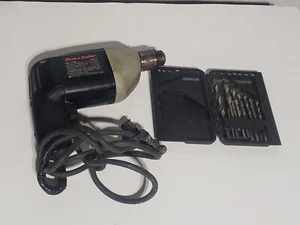 3/8” VTG Black & Decker Drill, No 7190,variable speed & drill bits in case - Picture 1 of 9