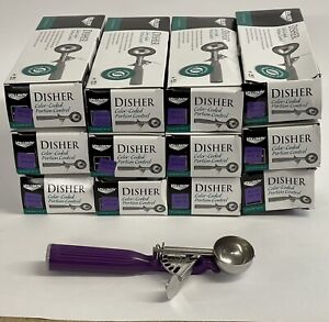 12 Pack - Vollrath 47147 Orchid Handle Size 40  3/4 oz Stainless Steel Disher