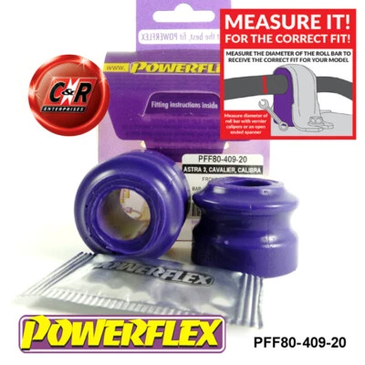 Powerflex Frente Arb Ojo Perno Cojinete 20mm para Opel Astra F (91-98) - Imagen 1 de 4