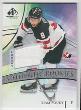 2020-21 SP Game Used Authentic Rookies Silver Jersey Liam Foudy Jersey #124