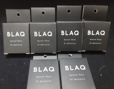 ❤Lote al mejor precio 6x ❤ Hilo dental con infusión de carbón BLAQ 32 yardas❤ Foto 1 de 2