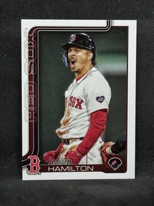 2025 TOPPS SERIES 1 DAVID HAMILTON BASE CARD - CARD #199 RED SOX - FREE SHIP NM - Picture 1 of 4