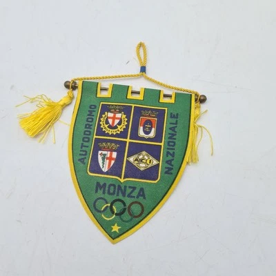 Pennant 60s Autodromo Nazionale Monza Abarth Maserati Ferrari Lotus circuit flag - Imagem 1 de 4