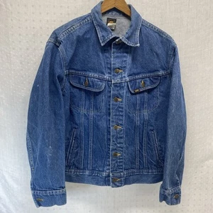 VTG. 60's 70's LEE RIDERS UNION MADE Jean Jacket Made In U.S.A. 153438 SIZE 40R - Picture 1 of 12