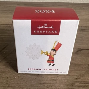 Hallmark 2024 Keepsake Ornament Terrific Trumpet Military Soldier New in Box - Picture 1 of 9