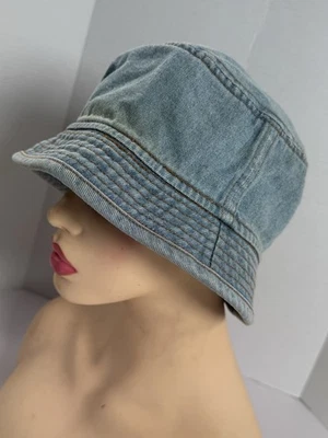 Sombrero cubo Betmar New York talla única 100 % algodón denim Y2K años 90 vintage flor Foto 1 de 4