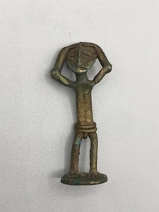 Afrikanische Bronze Figur Aschanti Skulptur Alt Afrika Kunst Sammlerstück - Bild 1 von 5