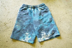 Jordan Smoke Dye Fleece Shorts – XL (Fits L) – Blue Tie-Dye / Streetwear - Picture 1 of 4