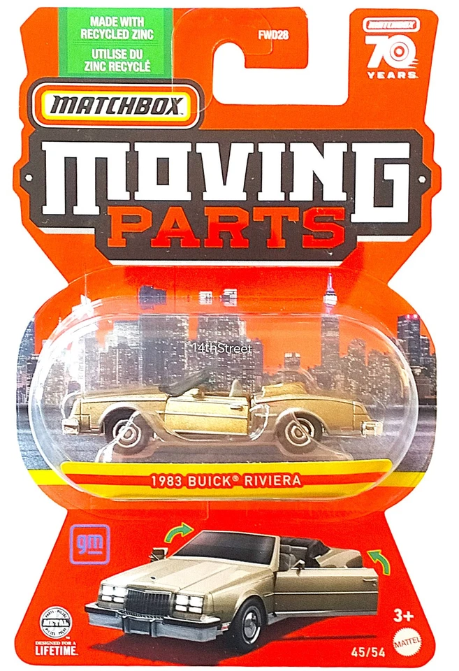 Piezas móviles Matchbox 2023 - Buick Riviera 1983 #45/54 Foto 1 de 1