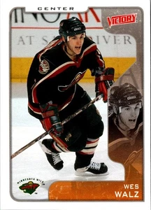2001 Upper Deck Victory Wes Walz #173 Minnesota Wild Hockey Card - Picture 1 of 2