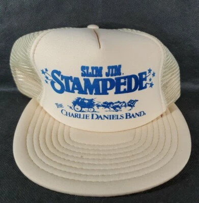 Gorra delgada Jim Charlie Daniels Band Snap Back Hat Volunteer Jam estampada de concierto Foto 1 de 4