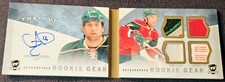 2012-13 UD The Cup Rookie Gear /25 Tag Book Jason Zucker Rookie Patch Auto RC