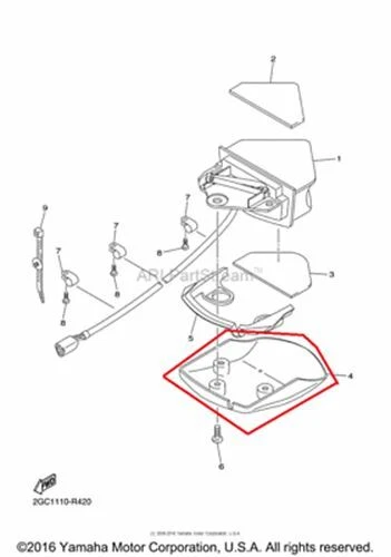 NEW OEM YAMAHA WR 250 F WR250F TAILLIGHT LAMP COVER PANEL Foto 1 de 1