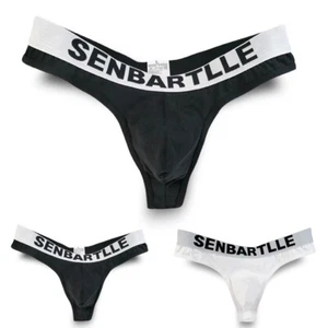 Mens Sexy Cotton Briefs Low Waist Bulge Pouch Underwear Ultra-Thin Thong Pantie - Picture 1 of 9