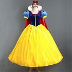 Cosplay Halloween Adult Snow White Princess Dress Lady Stage Performance Costume