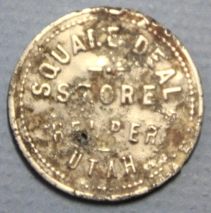 Helper Utah Square Deal Store gut für $1. Trade Aluminium 29 mm runde Medaille - Bild 1 von 2