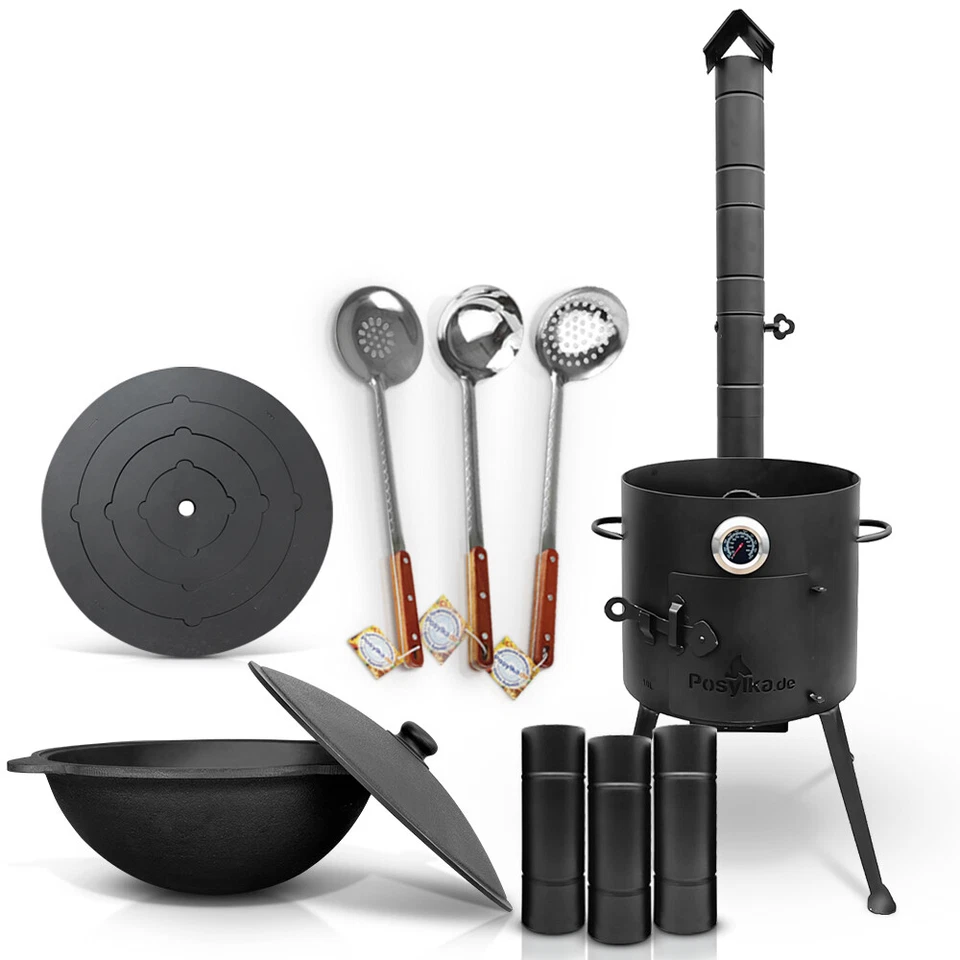 Gusseisen Kazan 10 L Kasan Herdplatte Feuerofen Utschak Ø 36 cm. Учак Учаг Uchag - Bild 1 von 1