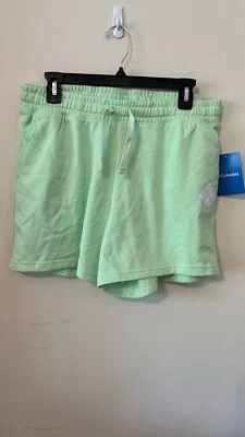 Pantalones cortos Columbia Trek French Terry 5" para mujer verde claro talla M Foto 1 de 4