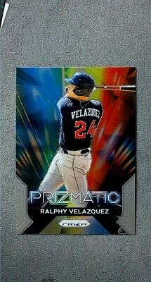 2024 Panini Prizm Prizmatic #19 Ralphy Velazquez Guardians - Image 1 of 2