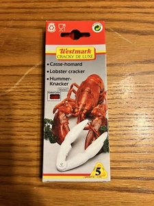 Cracky Westmark Nut Shell Crackers Germany VTG Red Crab Lobster Claws - Picture 1 of 4