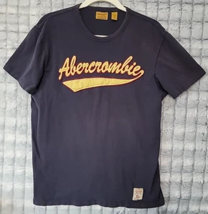 Abercrombie & Fitch Vintage T-shirt Men's XL Embroidered Applique 90's Y2K Retro - Picture 1 of 9