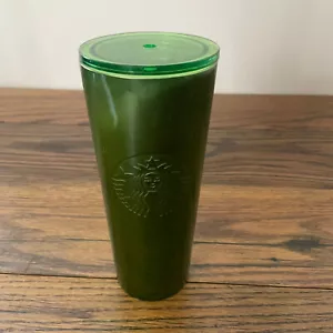 Vaso Starbucks '23 Holiday Green Shine Shifting acero inoxidable 24 oz frío/caliente - Imagen 1 de 3