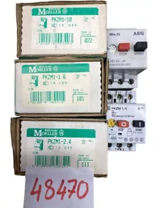 4 Stück Klöckner Moeller PKZM1 + 1 Stück AEG Mbs 25 Motorschutzschalter 48470 - Bild 1 von 3