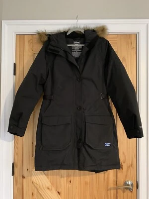L.L. Chaqueta parka Bean Maine Mountain negra mediana 650 plumón abrigo para mujer Foto 1 de 4