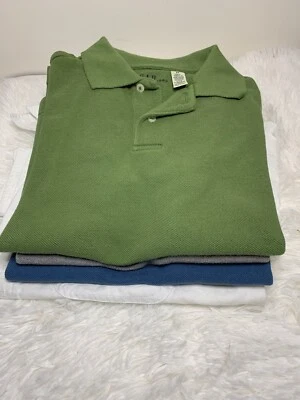 Mix LOT of 5 Gap Multi-Color Pique Short Sleeve Polo Shirts & L/S Oxford Size M - Image 1 of 4