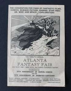 Atlanta Fantasy Fair 1986 Zeitungspapier Magazin Comics Gaming Kunst Film Steranko - Bild 1 von 21