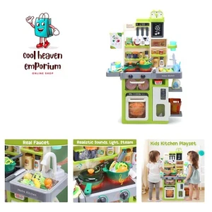 Kids Kitchen Playset, Pretend Play Kitchen with Sounds and Lights, Cooking St... - Picture 1 of 10