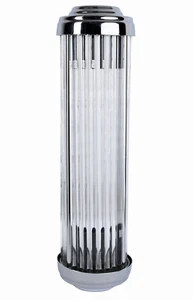 Wall lamp cinema lamp Art Deco chrome glass rodes silver industrial style loft - Picture 1 of 1