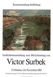 Victor Surbek ORIGINAL Schweizer Museums-Plakat von 1985 SIEBDRUCK - Picture 1 of 1