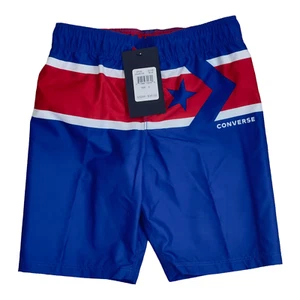 Converse Star Boys Blue Red White Swimming Trunks Shorts Fits Age 5-6 Size 6 - Picture 1 of 8