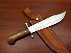 Rody Stan CUSTOM HAND MADE CLIP POINT D2 BLADE BOWIE HUNTING KNIFE - BRASS GUARD