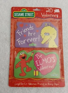 Vintage 2000 Sesame Street 20 Valentine's Cards Elmo Big Bird Sealed - Picture 1 of 2