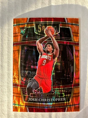 2021-22 Select Josh Christopher Prizm Orange Flash Prizm RC 48 SP Rockets - Image 1 of 4