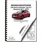 VW Golf 6 Cabriolet (11-16) Karosserie Montagearbeiten Außen Werkstatthandbuch