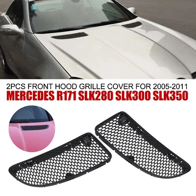 2 件前罩格栅盖适用于梅赛德斯 R171 SLK280 SLK300 SLK350 2005 - 2011Yi — 第 1/4 张图片