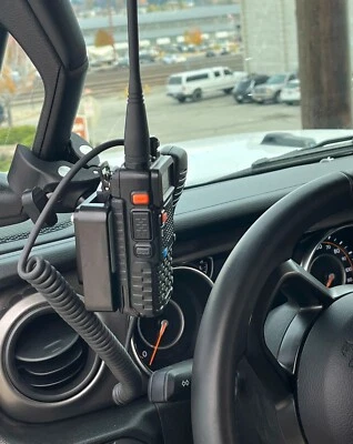 LIDO Jeep Grab Bar Radio Mount Anytone BaoFeng Icom Kenwood Midland Yaesu Wouxun HT